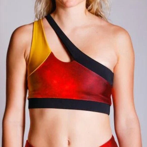 Fire Sports Bra - One Shoulder - Picture 1 of 12